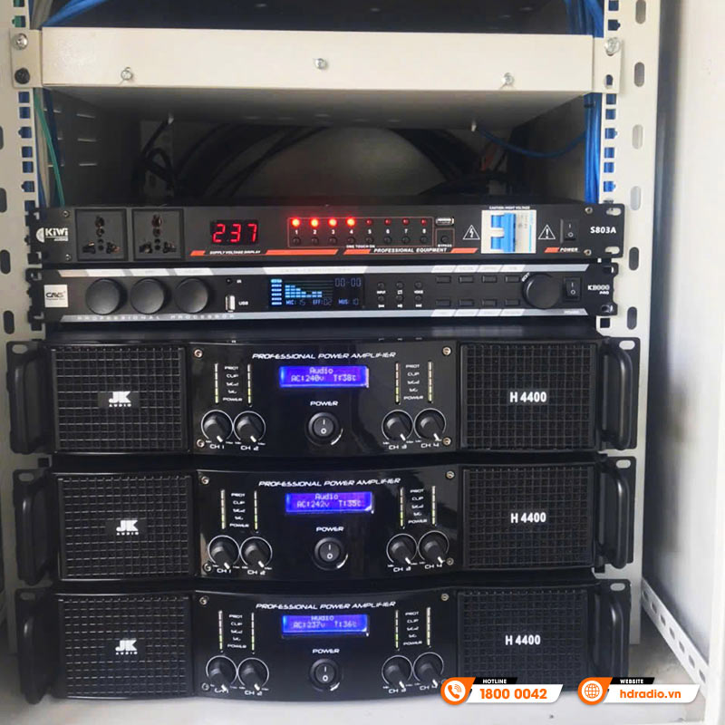 Hệ thống âm thanh sân vườn kết hợp biểu diễn tại khu du lịch Hòn Lan