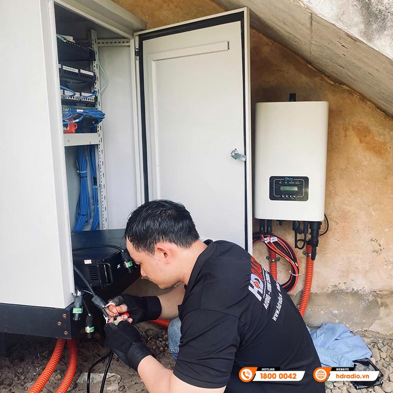 Hệ thống âm thanh sân vườn kết hợp biểu diễn tại khu du lịch Hòn Lan