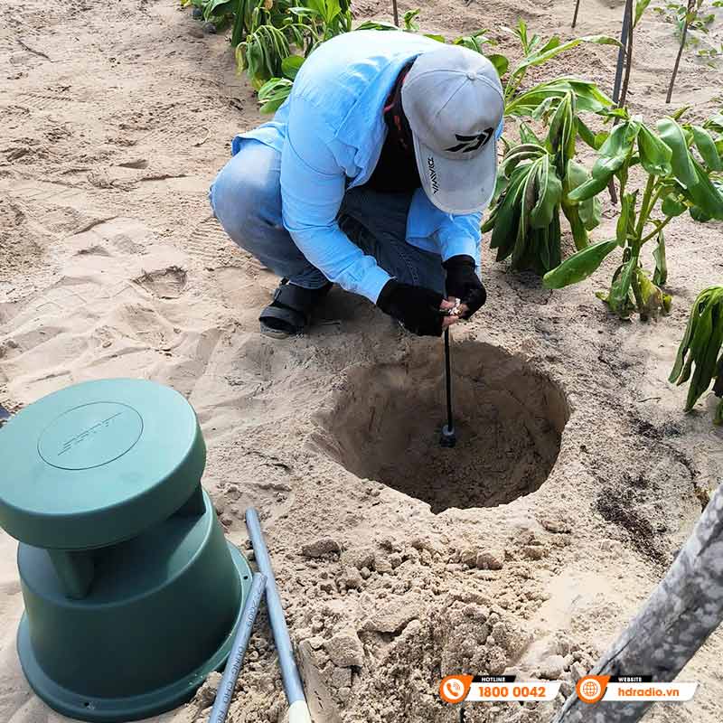 Hệ thống âm thanh sân vườn kết hợp biểu diễn tại khu du lịch Hòn Lan