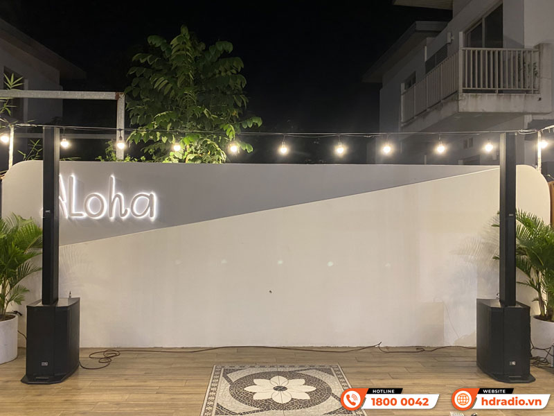 Lắp đặt hệ thống âm thanh karaoke Sân Khấu trị giá hơn 45 triệu đồng tại quán Cafe Aloha