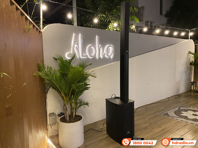 Lắp đặt hệ thống âm thanh karaoke Sân Khấu trị giá hơn 45 triệu đồng tại quán Cafe Aloha