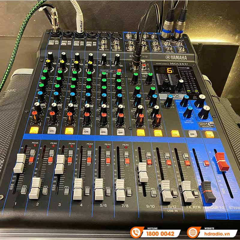 Dàn âm thanh sân khấu biểu diễn Column Array SK17 (JBL PRX ONE, KX180A, VM200, Yamaha MG12XU, Tủ Rack ABS 4U)-4