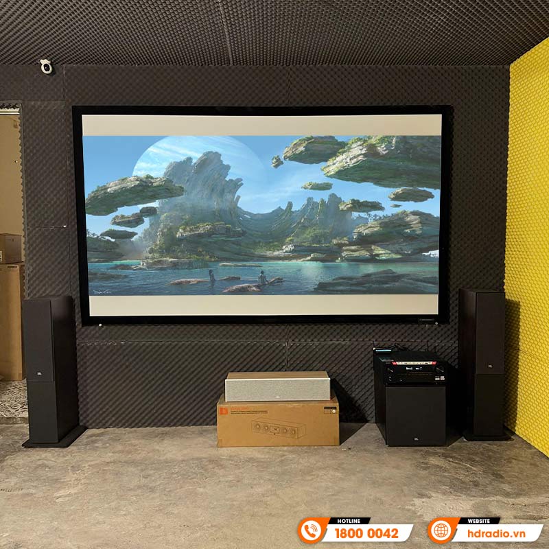 Lắp đặt hệ thống âm thanh trình chiếu cho anh Nguyên ở Khánh Hoà