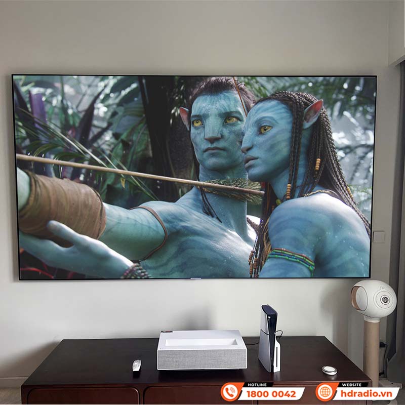 Máy Chiếu Siêu Gần LG HU715QW, 2500 ANSI Lumen, 4K UHD (3840 x 2160) 80-120 inch, Wifi, HDMI, USB, Remote Magic Lighting-19