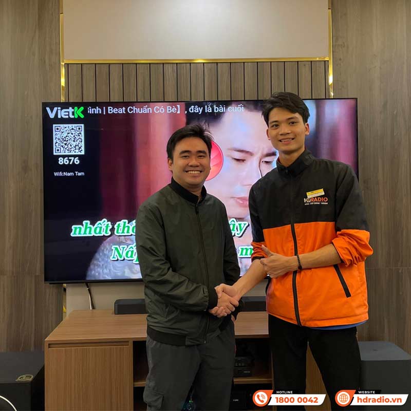 Lắp đặt hệ thống dàn karaoke cao cấp trị giá hơn 108 triệu đồng cho anh Nam Lắp đặt hệ thống dàn karaoke cao cấp trị giá hơn 108 triệu đồng cho anh Nam
