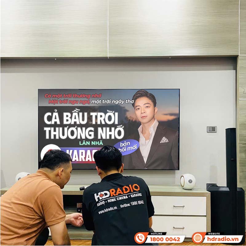Lắp đặt Hệ thống Loa Bluetooth cao cấp kết hợp karaoke