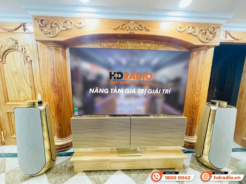 Hệ thống loa nghe nhạc đẳng cấp của anh khách