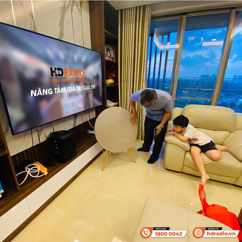 Lắp đặt Hệ thống loa nghe nhạc và hát Karaoke cao cấp trị giá hơn 114 triệu đồng cho chị Mỹ