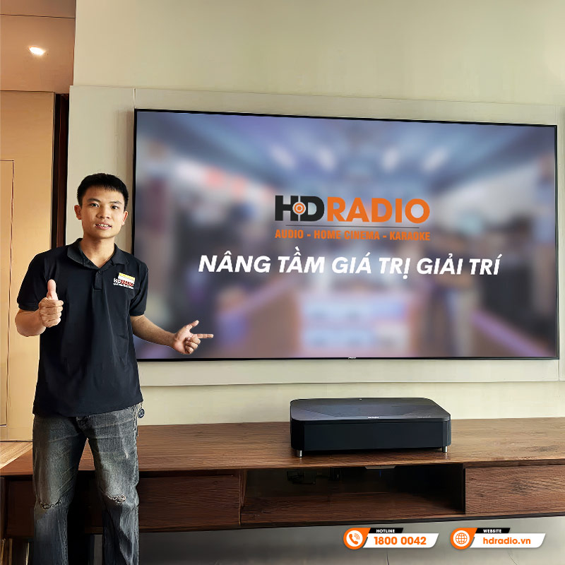 Hệ thống trình chiếu của anh Lâm