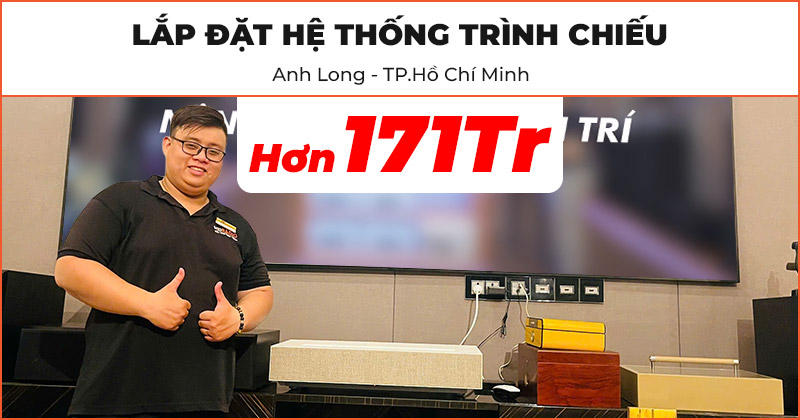 Hệ thống trình chiếu cao cấp của anh Long