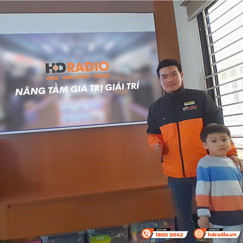 Lắp đặt hệ thống trình chiếu chất lượng cho anh Khôi ở Quận Tây Hồ