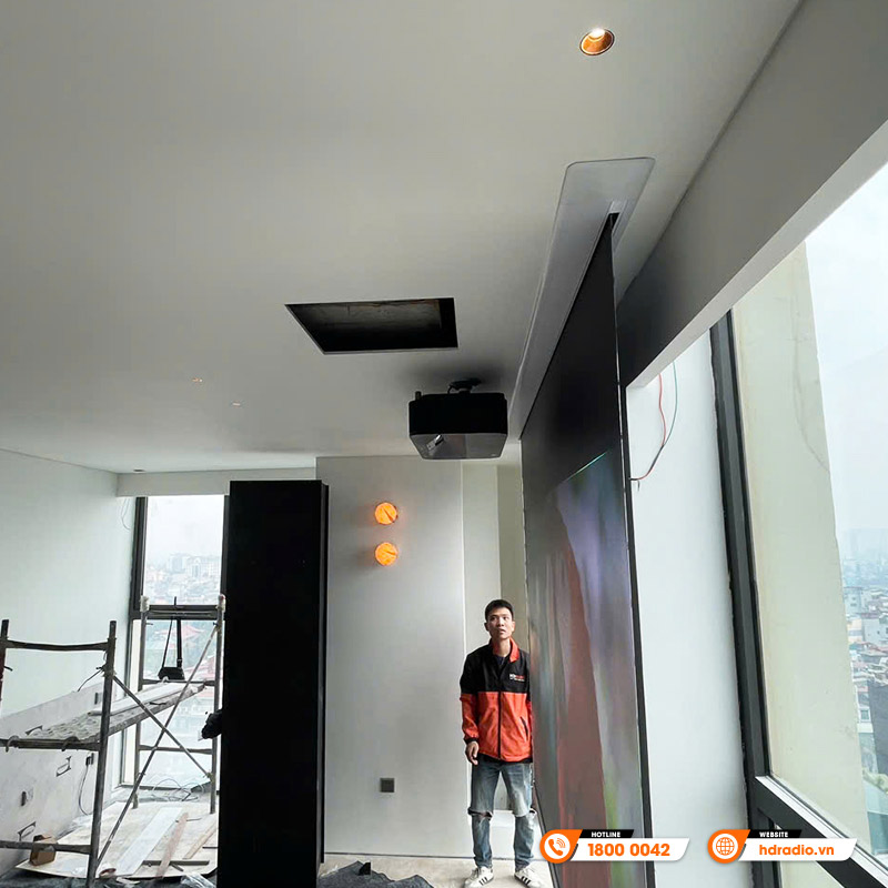 Lắp đặt hệ thống trình chiếu cao cấp cho anh Minh