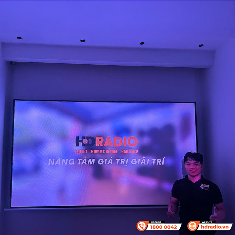 Lắp đặt Hệ thống trình chiếu chất lượng chỉ hơn 25 triệu đồng cho anh Minh