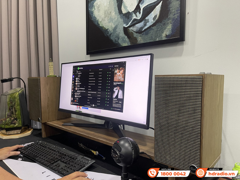 Lắp đặt loa Klipsch The Fives cho anh Hiếu 