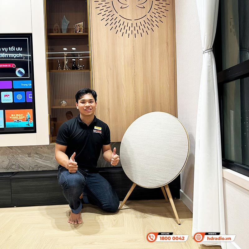 Lắp đặt Loa B&O Beosound A9 MK5 cao cấp trị giá 131 triệu đồng cho chị Tú ở Hà Nội