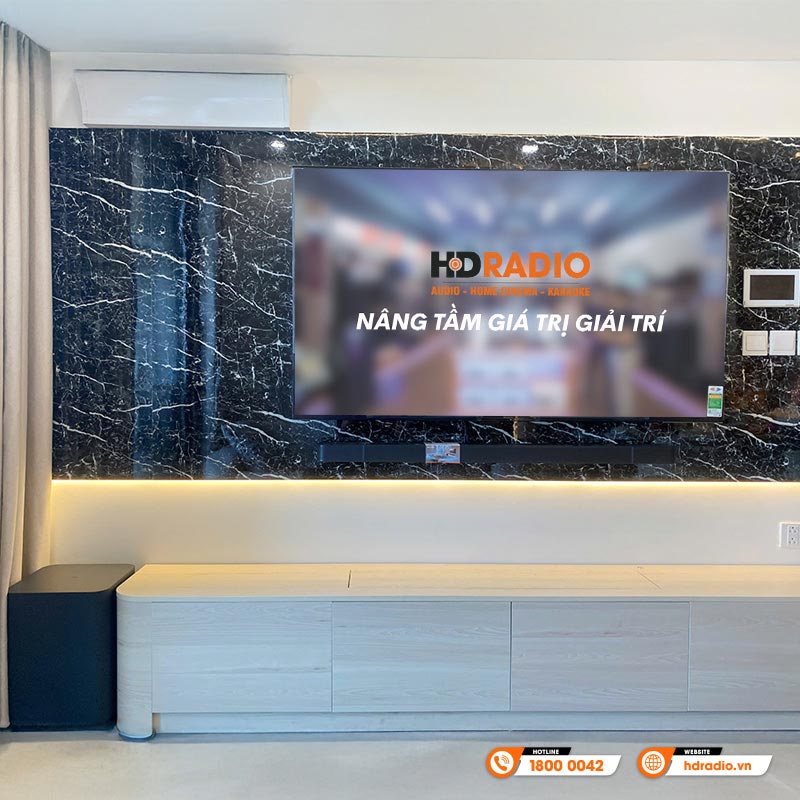 Lắp đặt Bộ Loa JBL Bar 1000 cho anh Hải ở Hà Nội