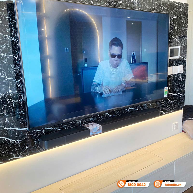 Lắp đặt Bộ Loa JBL Bar 1000 cho anh Hải ở Hà Nội