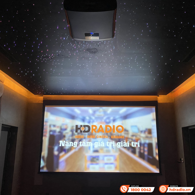 Lắp đặt phòng chiếu phim cho anh Tuấn Anh ở Hà Nội