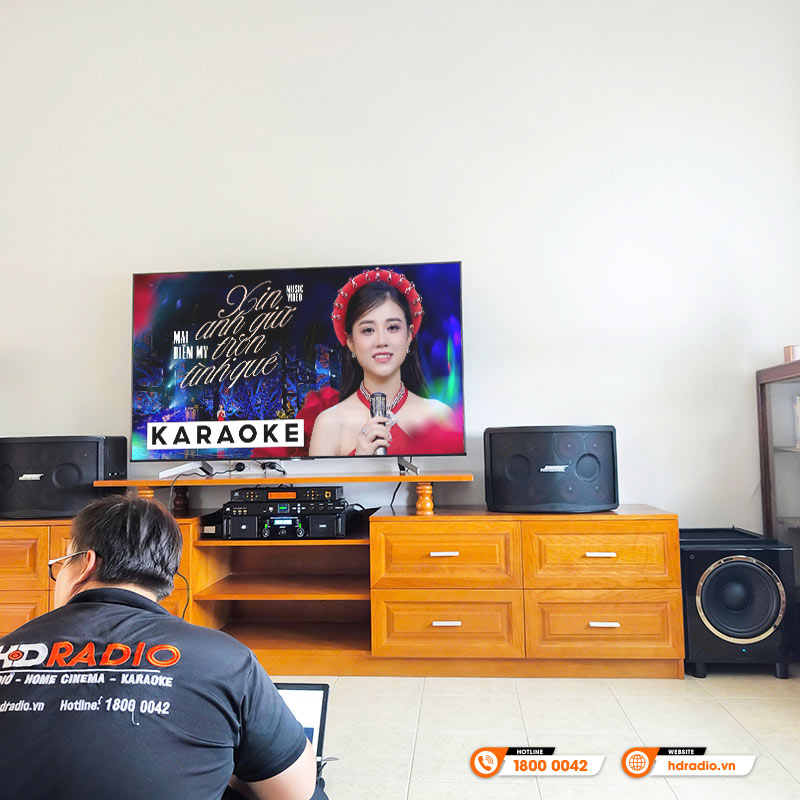 Lắp đặt ​​Dàn karaoke Bose KHD64 Cao Cấp cho anh Hưng