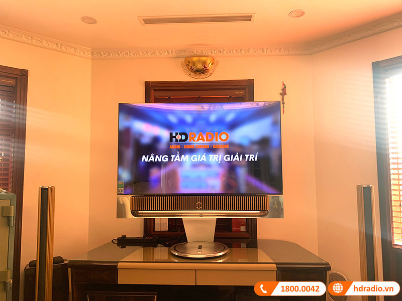 Lắp đặt hệ thống loa soundbar B&O Beosound Theatre trị giá hơn 330 triệu đồng cho anh Quang ở Nam Từ Liêm, Hà Nội