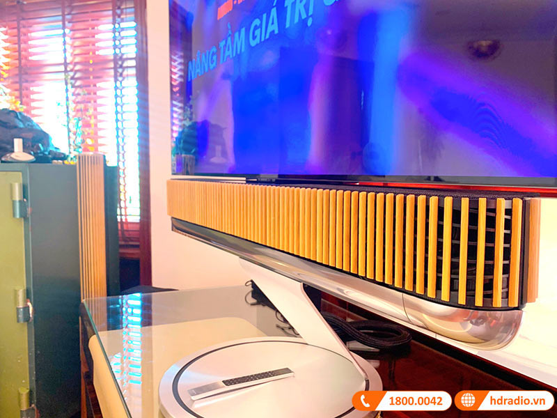 Lắp đặt hệ thống loa soundbar B&O Beosound Theatre trị giá hơn 330 triệu đồng cho anh Quang ở Nam Từ Liêm, Hà Nội