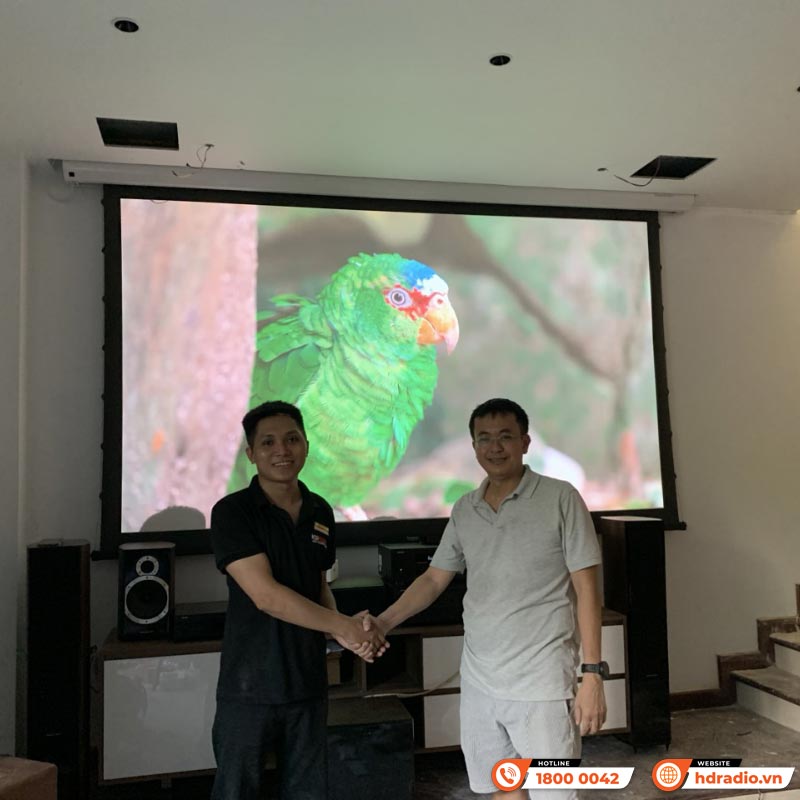 Lắp đặt máy Chiếu 4K Viewsonic PX701-4K cho anh Bình