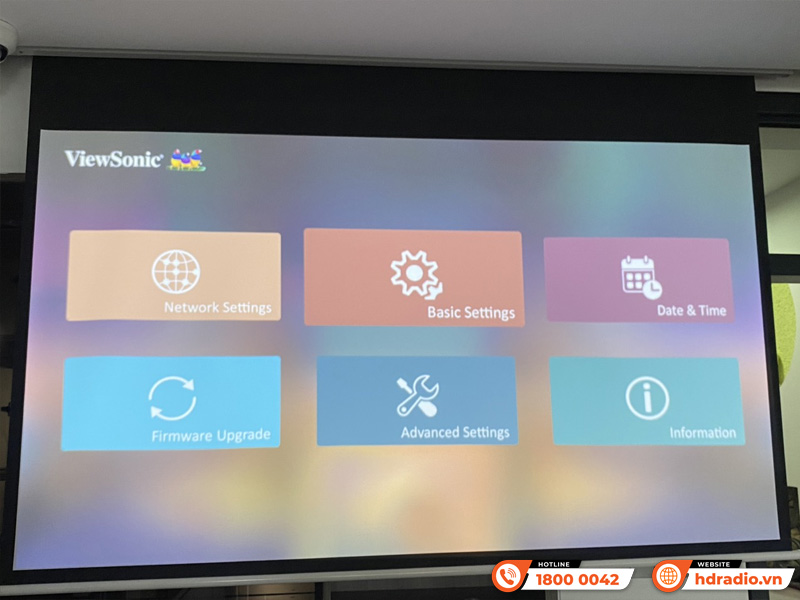 Lắp máy chiếu ViewSonic X11-4KP gần 45tr cho anh Giang