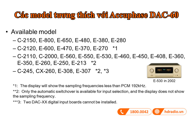model tuong thich voi accuphase dac60 model tuong thich voi accuphase dac60
