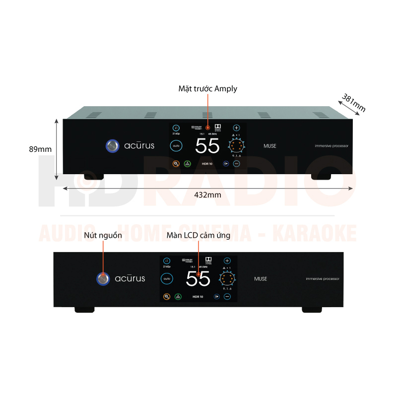 Chú thích Pre Amply Acurus Muse