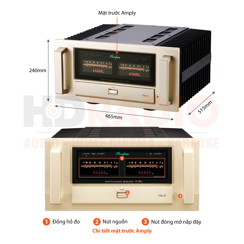 Chú thích Amply Accuphase A-80