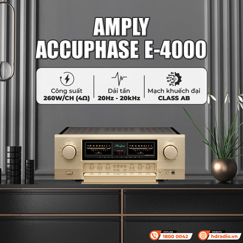 Tính năng của Amply Accuphase E-4000 