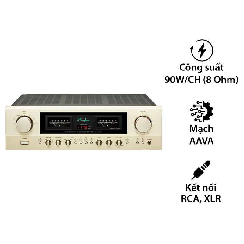Amply Accuphase E270, 2 Kênh, 90W/CH (8 Ohm)