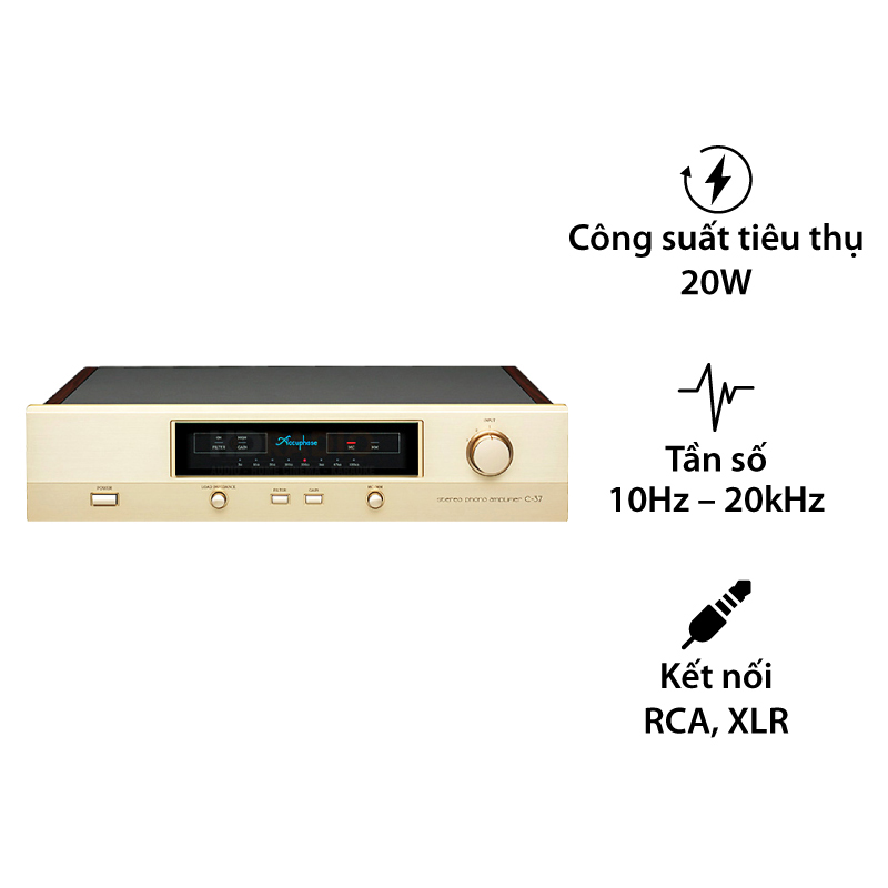 Phono Pre Amply Accuphase C37, 2 Kênh