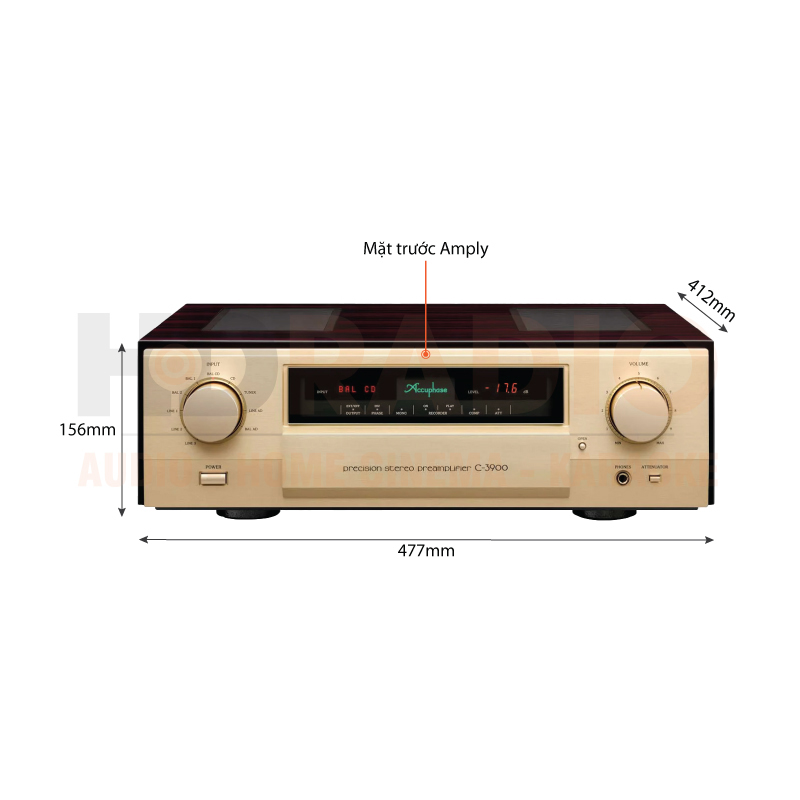 Chú thích Pre Amply Accuphase C3900