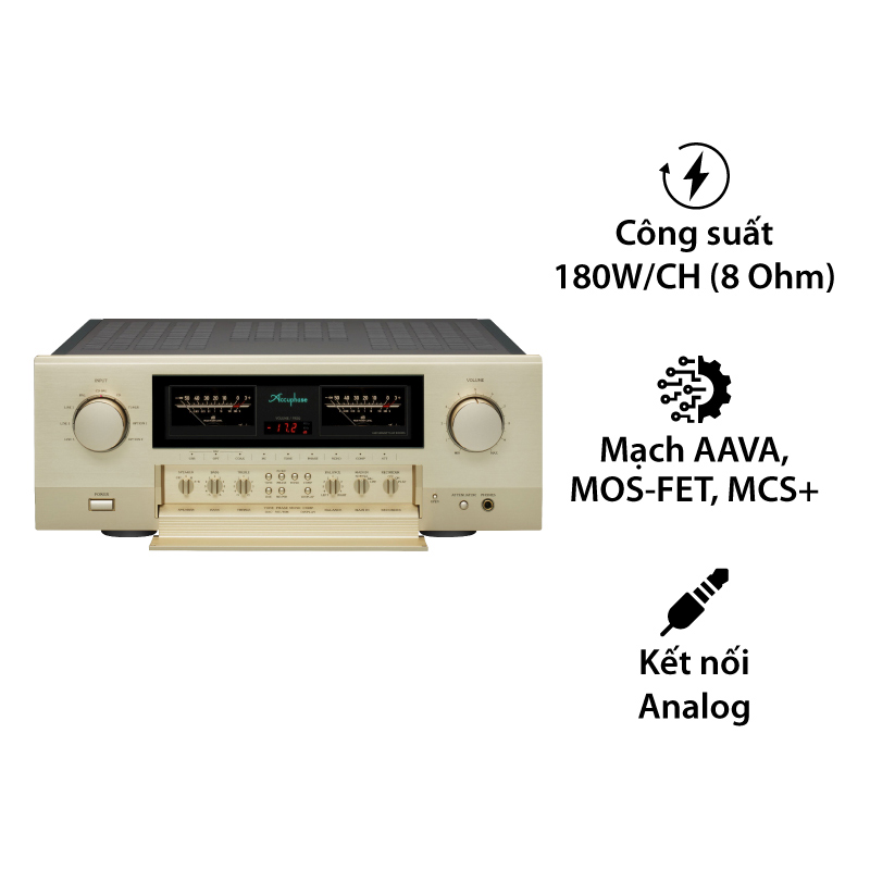 Amply Accuphase E480, 2 Kênh, 180W/CH (8 Ohm)