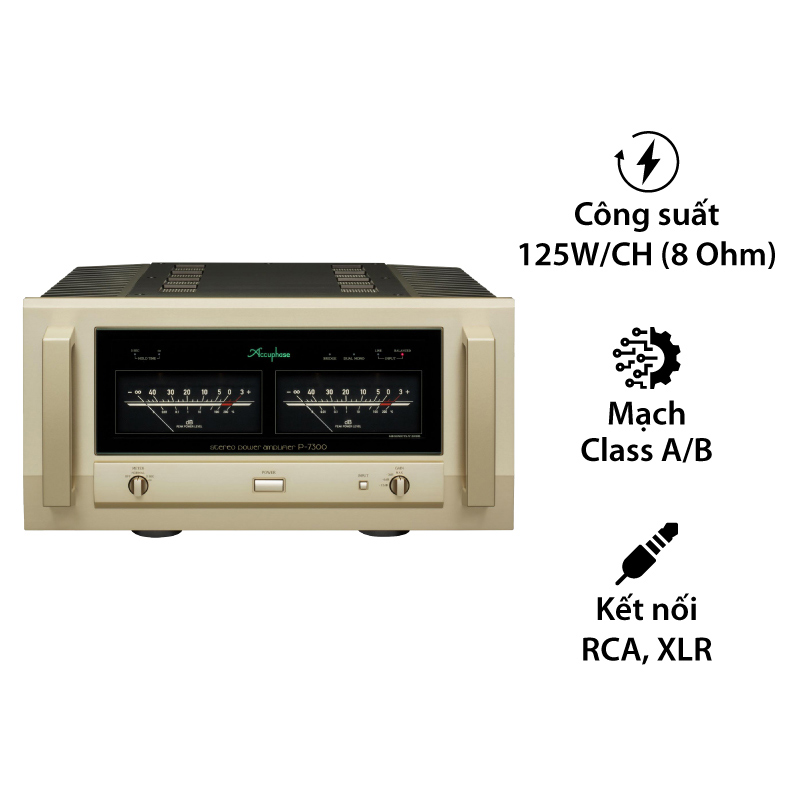 Power Amply Accuphase P7300, 2 Kênh, 125W/CH (8 Ohm)
