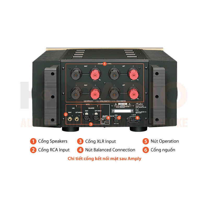 Chú thích Power Amply Accuphase P-7300