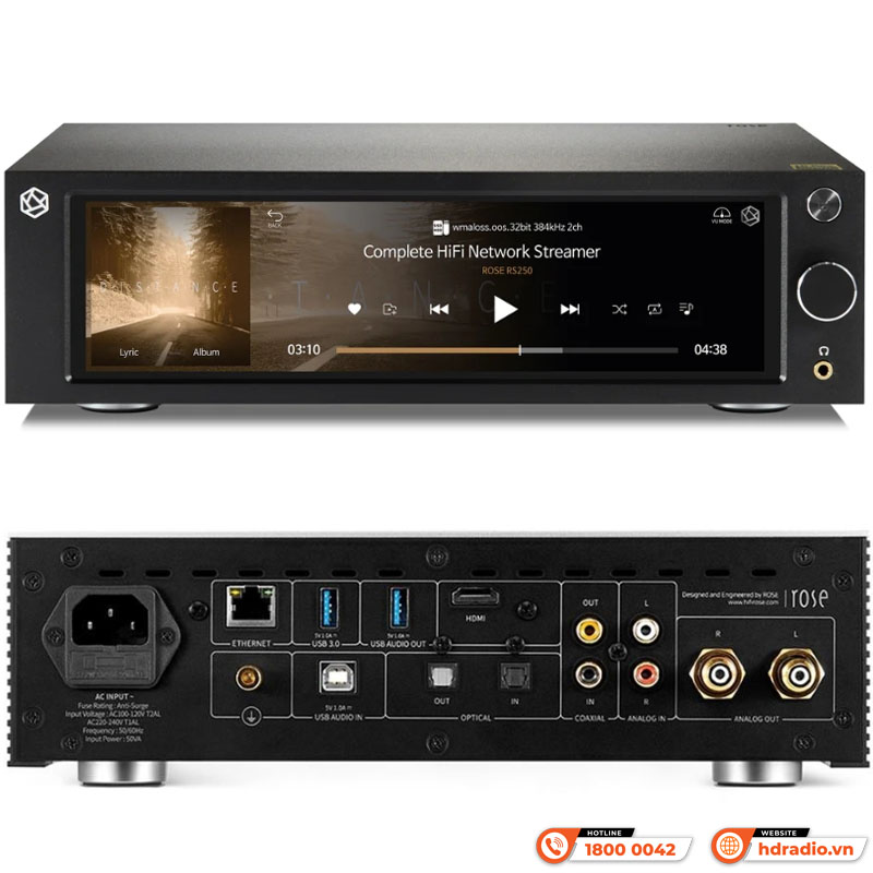 Network Preamplifier Hifi Rose RS250