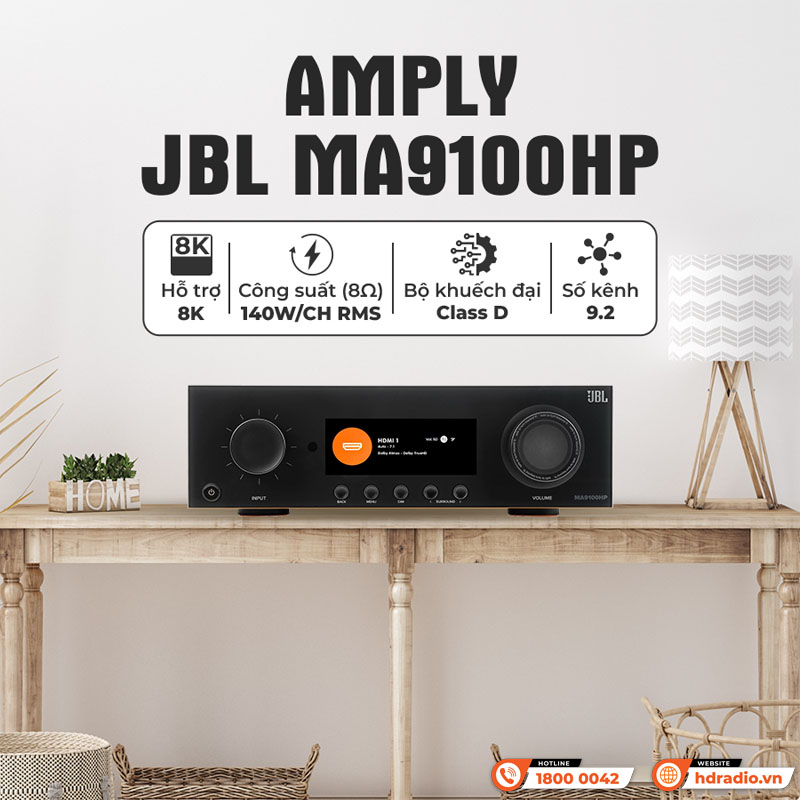 Ảnh tính năng nổi bật của Amply JBL MA9100HP