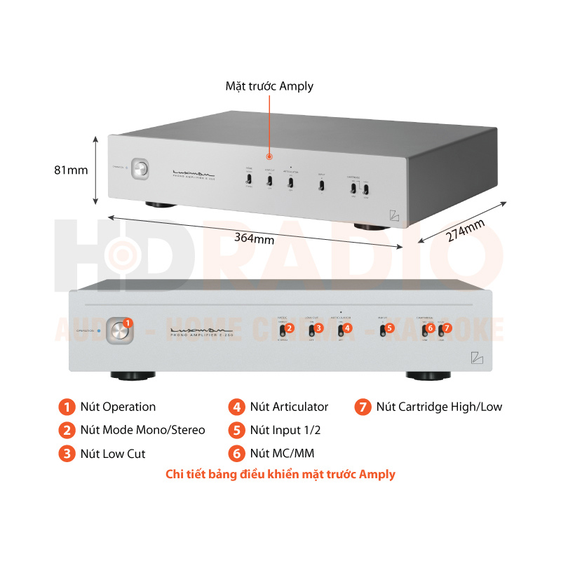 Chú thích Phono Preamply Luxman E-250