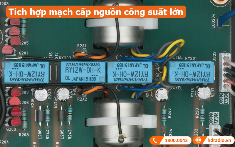 Phono preamply Luxman E-250 Tích hợp mạch cấp nguồn công suất lớn