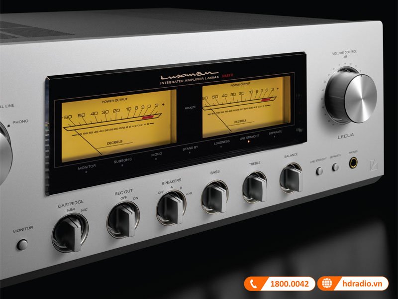 mặt trước của Amply Luxman L-550AXII