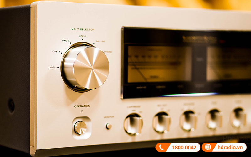 L-550AX có công suất định mức 20W + 20W (8Ω)