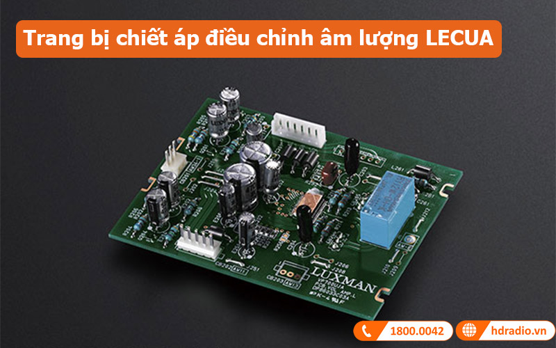 Headphone amply Luxman P-750U MARK II trang bị chiết áp điều chỉnh âm lượng LECUA