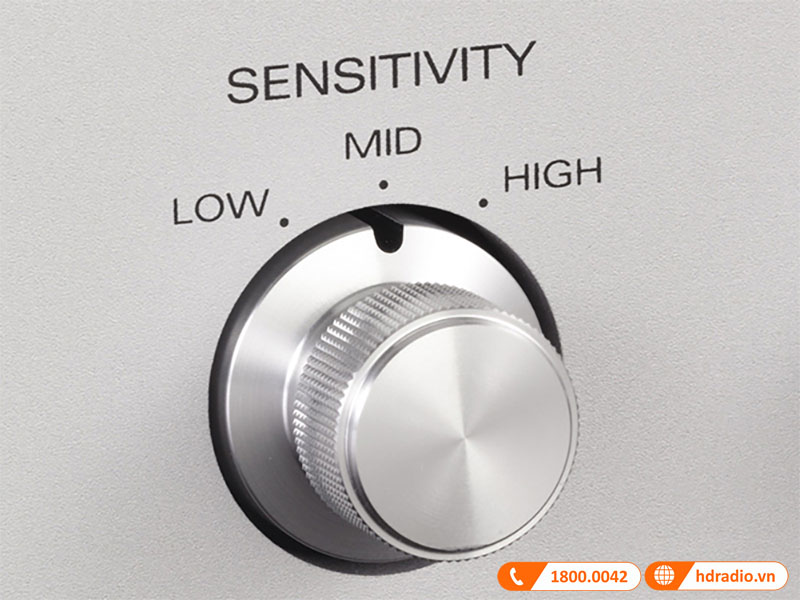 Điều chỉnh 3 mức chuyển đổi độ nhạy theo hiệu quả của tai nghe