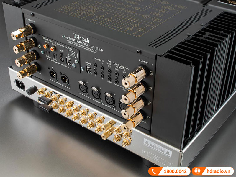 mat sau cua Amply McIntosh MA9000