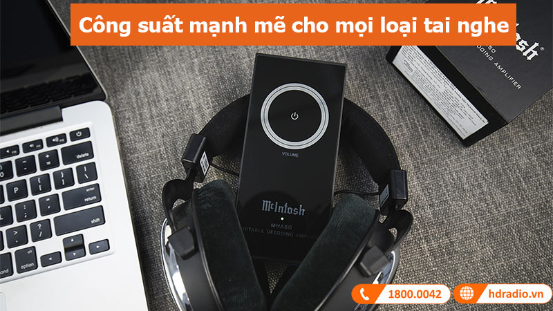 Headphone amply McIntosh MHA50 công suất mạnh mẽ cho mọi loại tai nghe