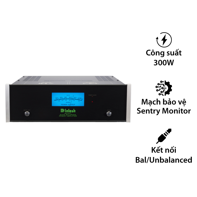 Mono Power McIntosh MC301, 1 Kênh, 300W