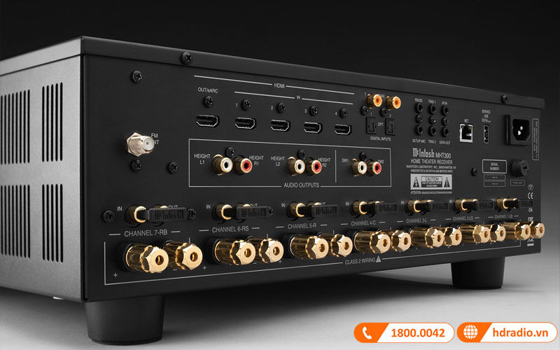 Amply McIntosh MHT300 (7.2 kênh, 150W/CH, Optical, Coaxial, HDMI, USB)-5