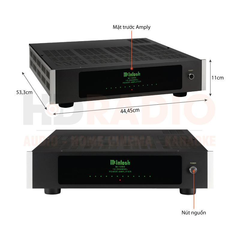 Chú thích Power Amply McIntosh MI1250